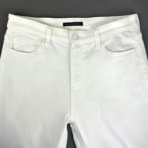 Boston Proper White Denim Wide Leg Jeans Size 10